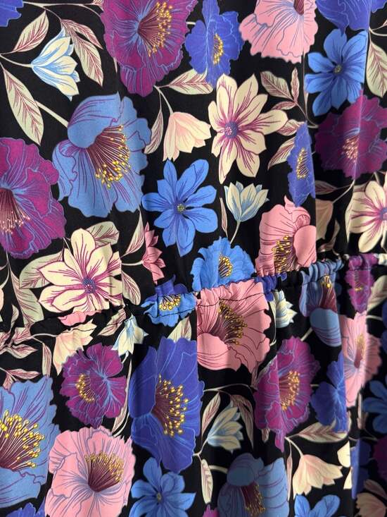 Nicole Miller New York Floral Print Maxi Dress Size 16 - Picture 10 of 10